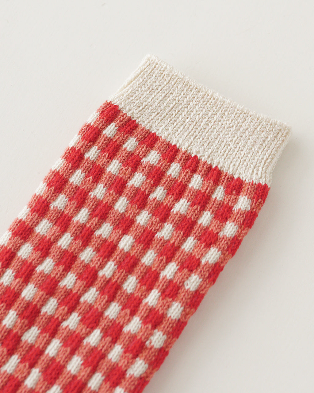 【SALE!20%OFF】ギンガムチェック クルー ソックス 靴下 GINGHAM CHECK SOCKS R1506-SS25