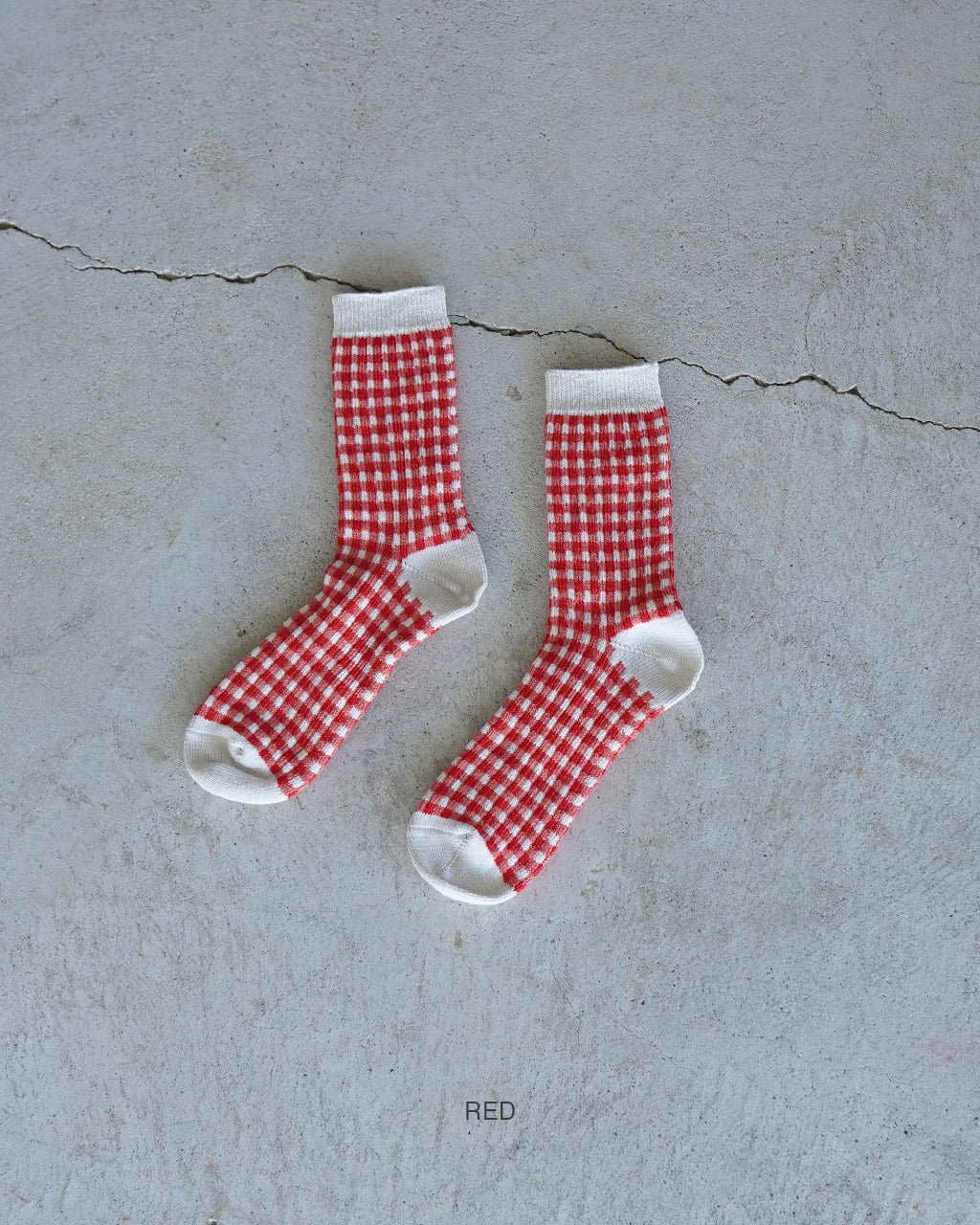 GINGHAM CHECK SOCKS R1506