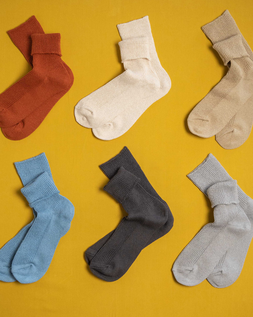 【SALE!20%OFF】WASHI RECYCLED COTTON RIB CREW SOCKS 和紙 リサイクルコットン リブクルーソックス 靴下 R1535-SS25【メール便可】