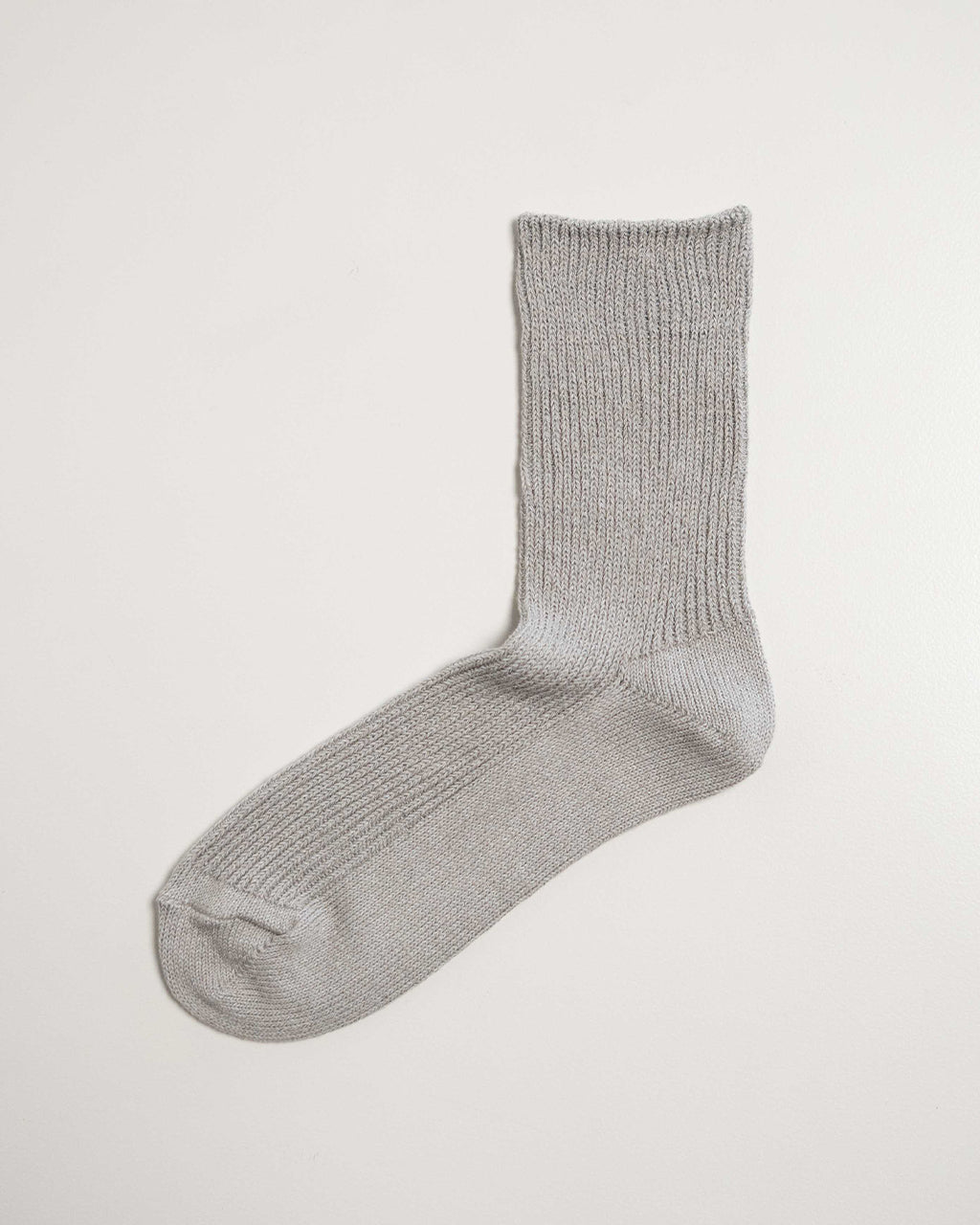 【SALE!20%OFF】WASHI RECYCLED COTTON RIB CREW SOCKS 和紙 リサイクルコットン リブクルーソックス 靴下 R1535-SS25【メール便可】