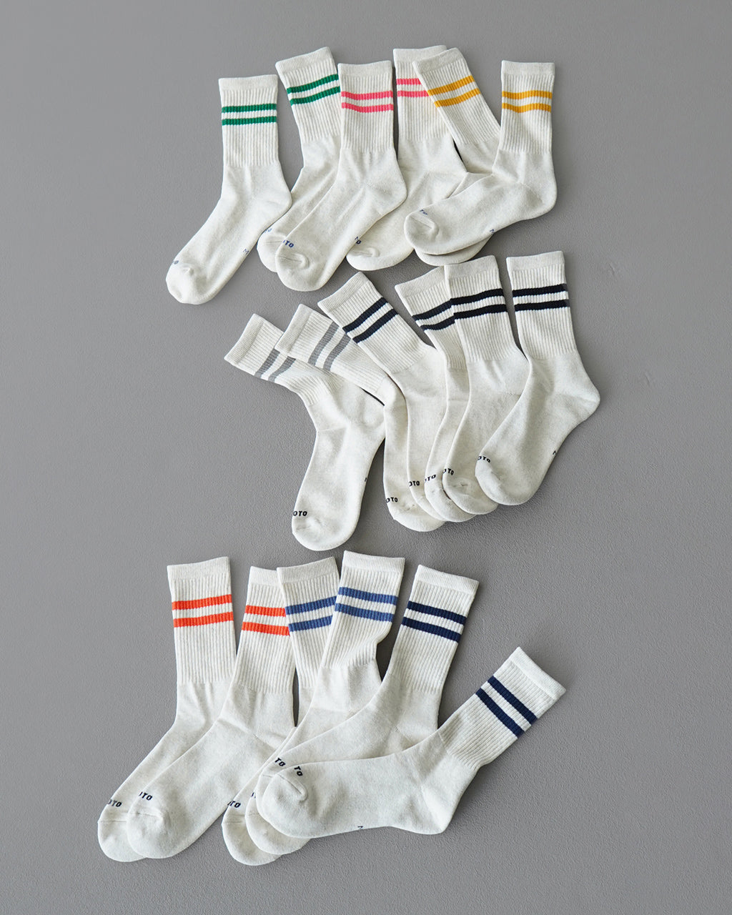 ROTOTO Classic Athletic 3 Pack Crew Socks R1575