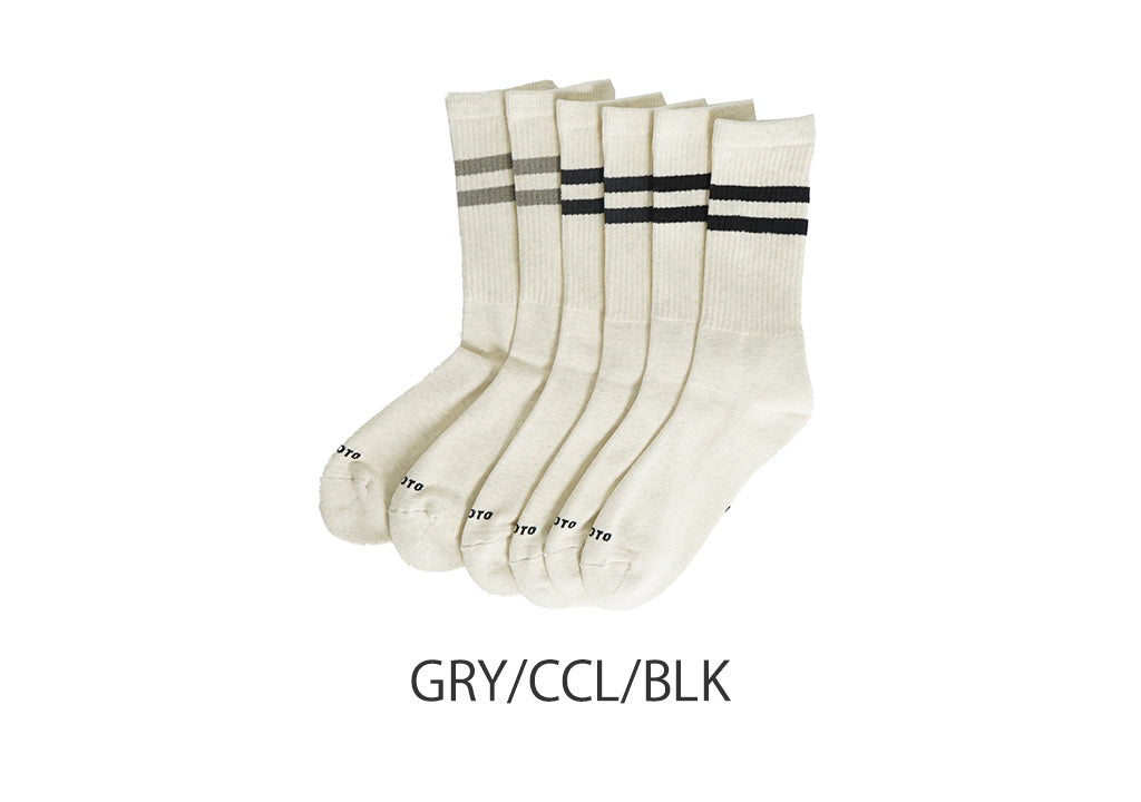 ロトト クラシック アスレチック 3パック クルーソックス CLASSIC ATHLETIC 3PACK CREW SOCKS 靴下 R1575