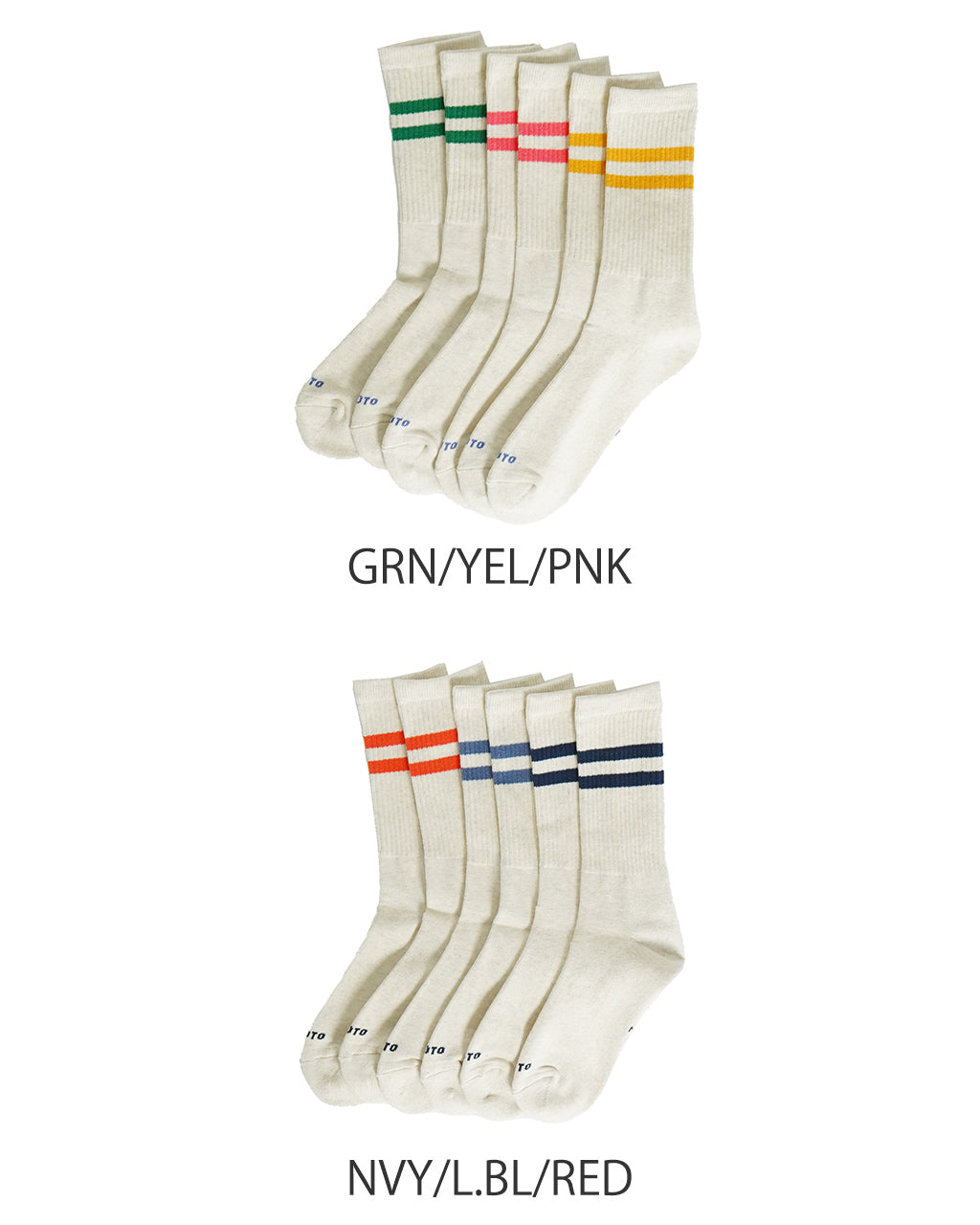 ロトト クラシック アスレチック 3パック クルーソックス CLASSIC ATHLETIC 3PACK CREW SOCKS 靴下 R1575