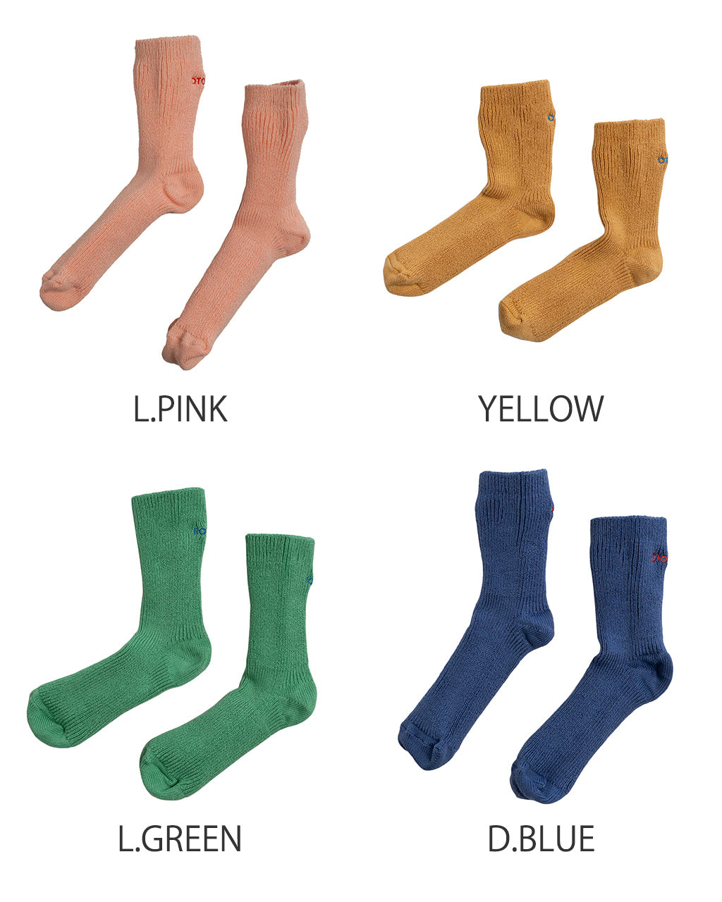 【SALE!20%OFF】ONE SIZE FITS ALL COTTON RIBBED SOCKS ワンサイズ フィッツオール コットンリブソックス 靴下 無地 R1583-SS25【メール便可】