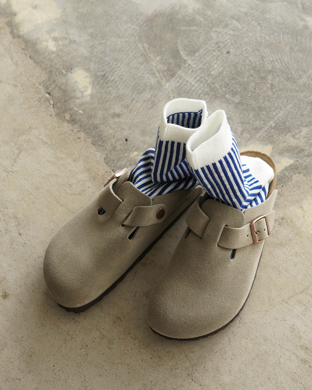 【SALE!20%OFF】ストライプソックス 靴下 クルー丈 VERTICAL STRIPE SOCKS R1586
