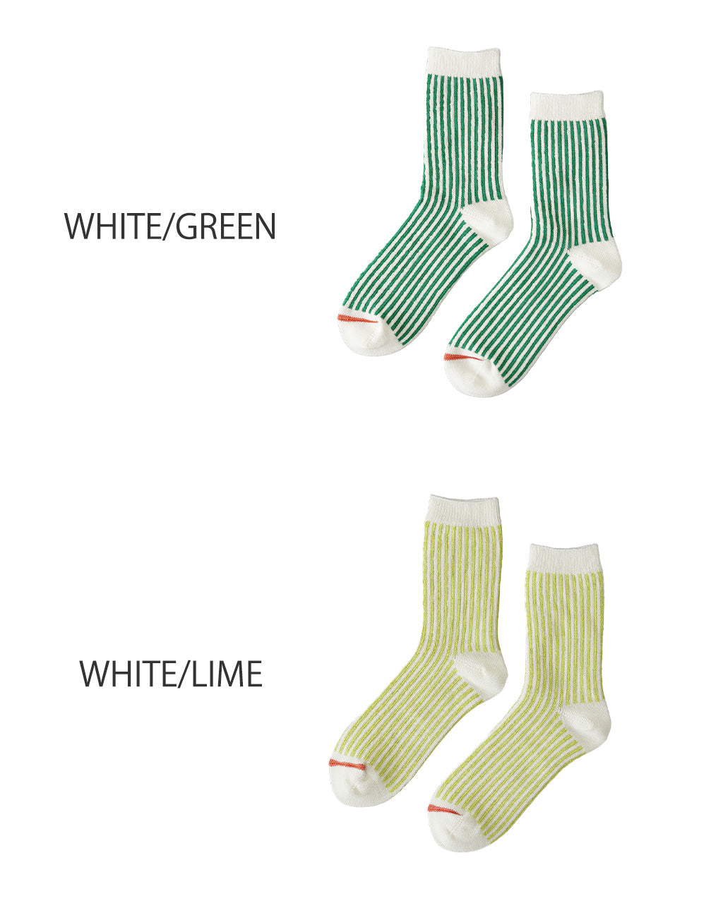 【SALE!20%OFF】ストライプソックス 靴下 クルー丈 VERTICAL STRIPE SOCKS R1586