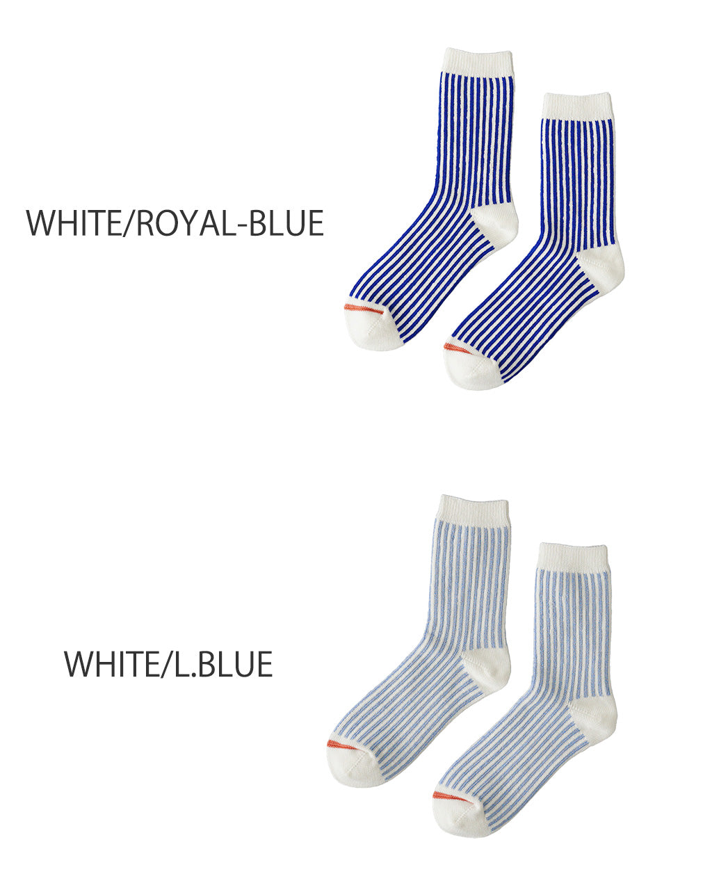 【SALE!20%OFF】ストライプソックス 靴下 クルー丈 VERTICAL STRIPE SOCKS R1586