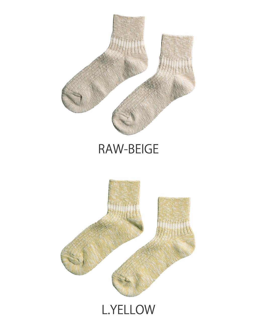 【アウトレット!30%OFF】 オーガニックコットン スラブ ストライプ アンクルソックス OG COTTON SLUB STRIPE ANKLE SOCKS 靴下 R1597-SS25