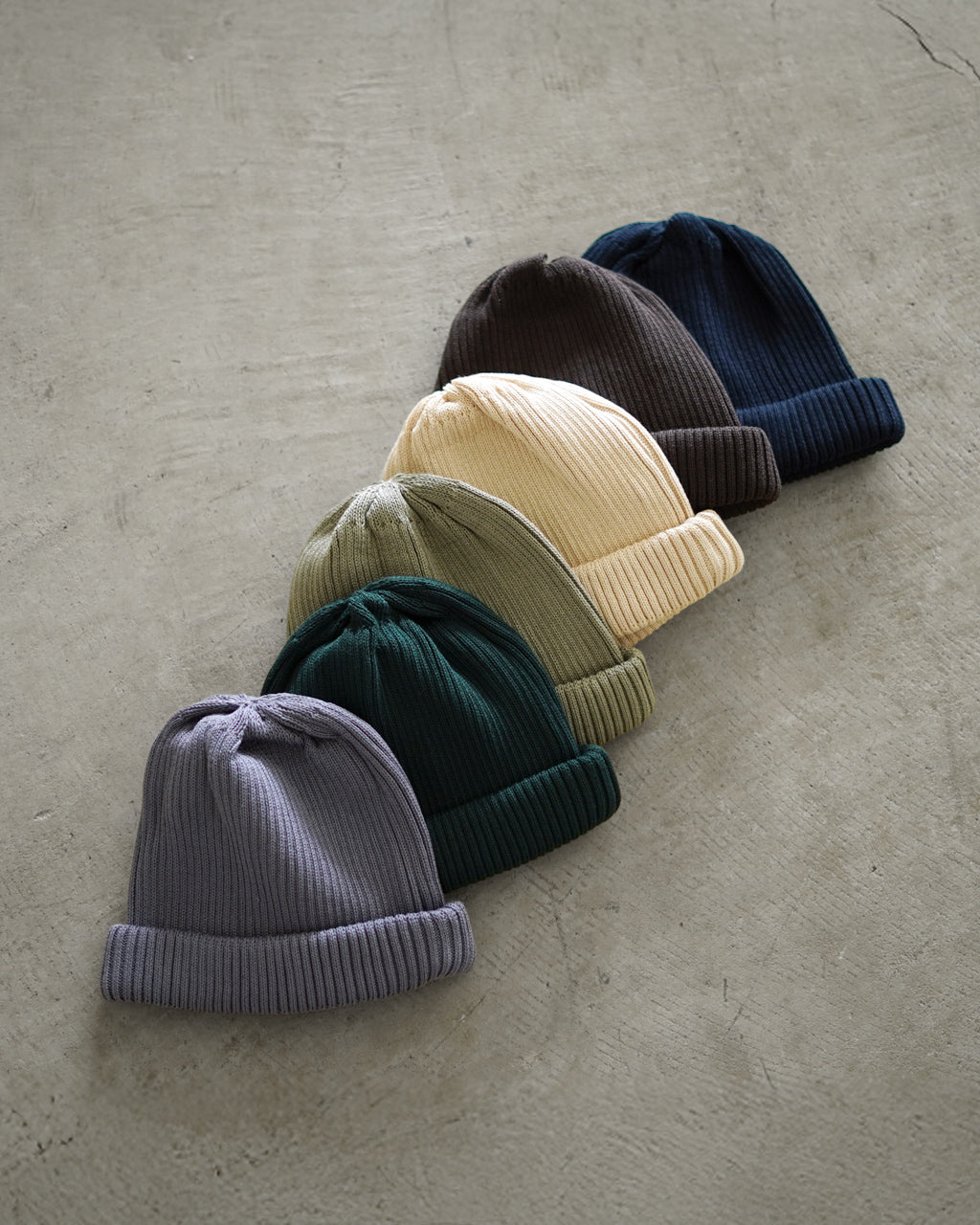 COTTON ROLL UP BEANIE R5021