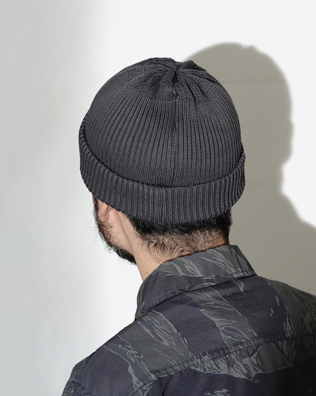 COTTON ROLL UP BEANIE R5021