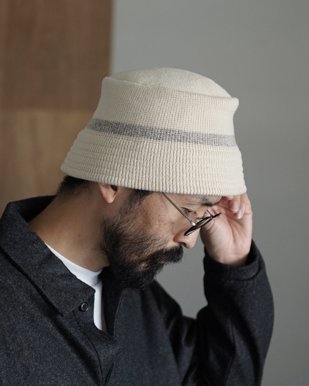 MERINO LAMBS WOOL BUCKET HAT R5114