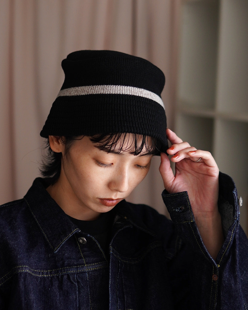MERINO LAMBS WOOL BUCKET HAT R5114