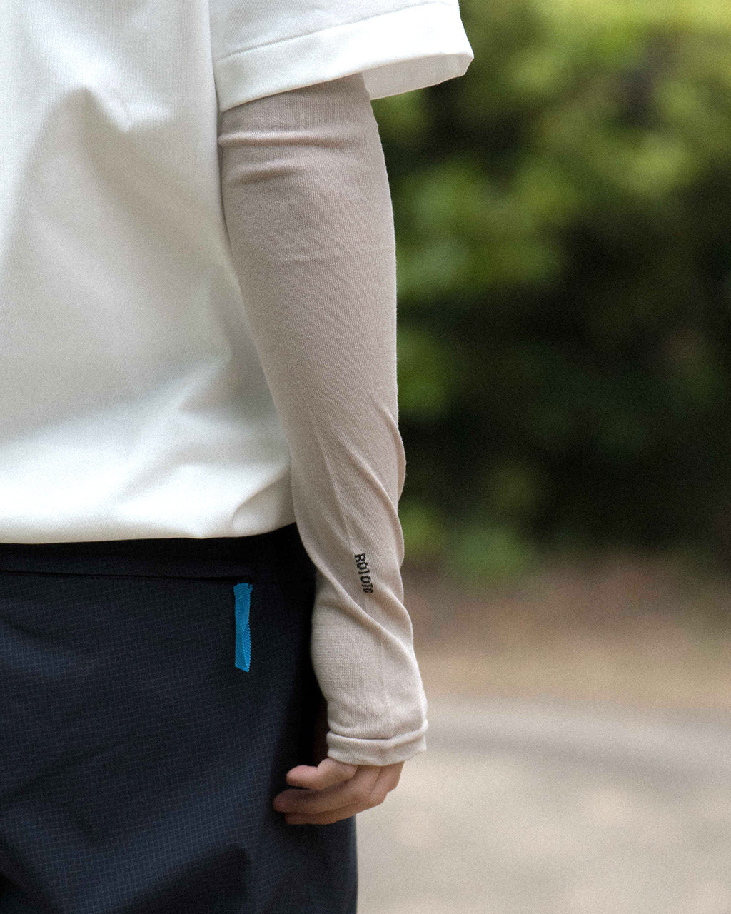 ROTOTO ロトト UV プロテクション アームカバー UV PROTECTION ARM COVER 収納ポーチ付き 紫外線対策 UVカットドライタッチ R5137【メール便可】
