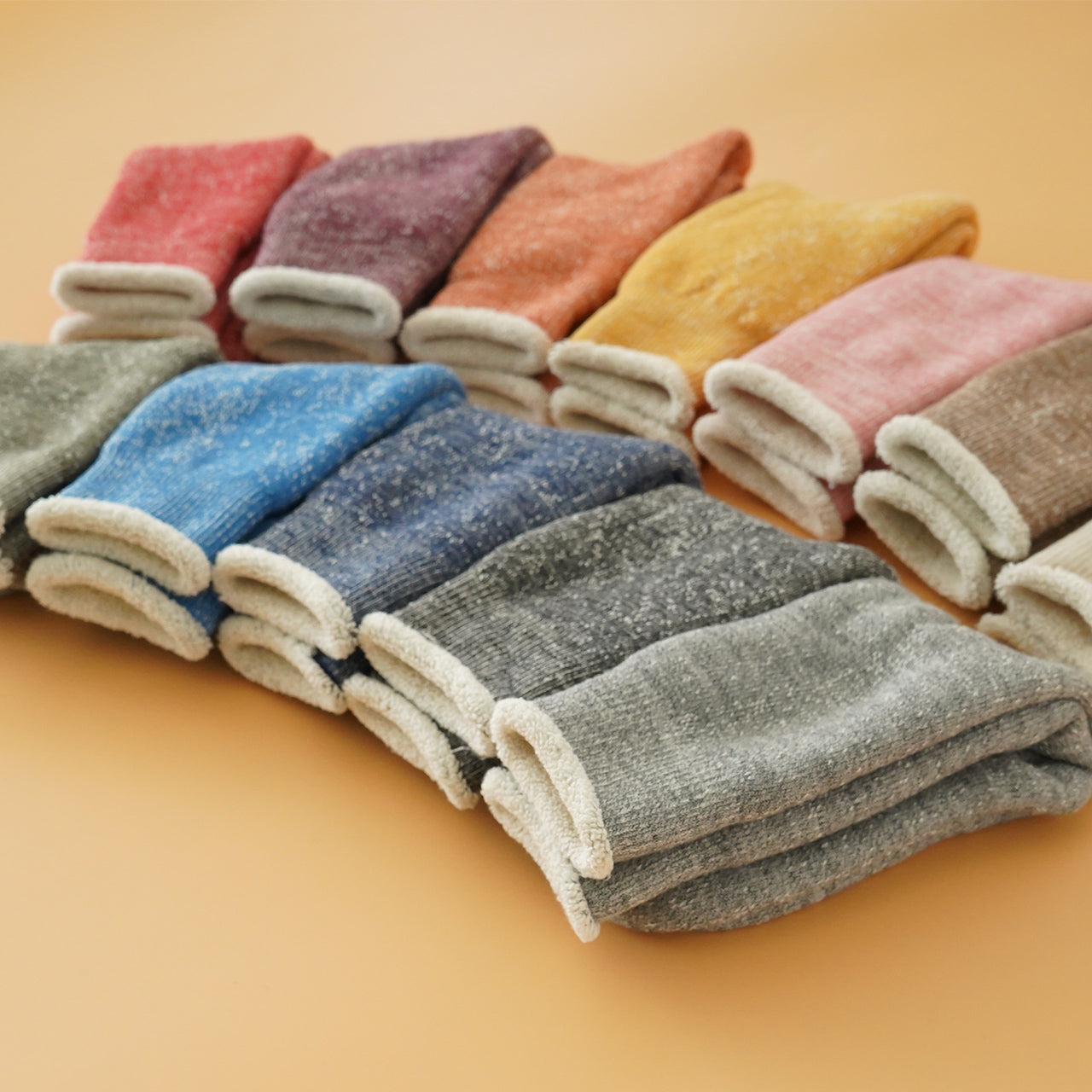 ダブル フェイス クルーソックス DOUBLE FACE CREW SOCKS 靴下 R1001