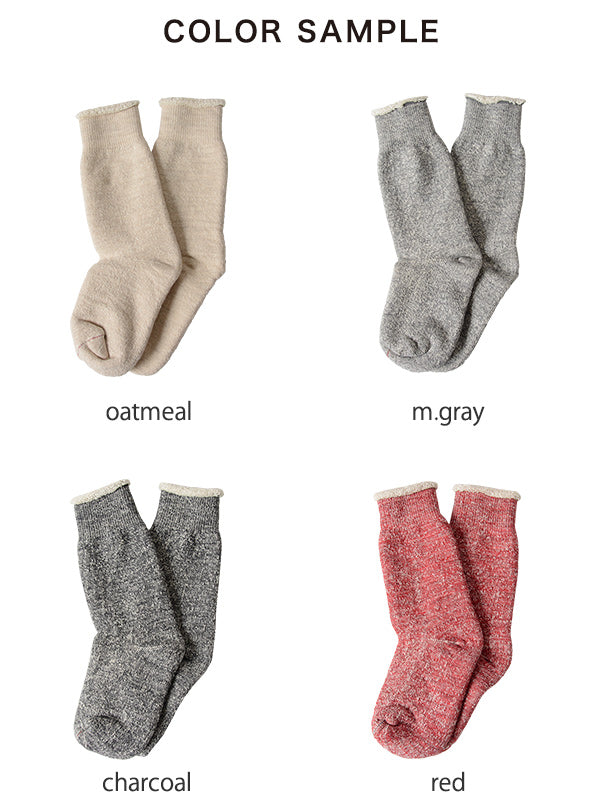 ダブル フェイス クルーソックス DOUBLE FACE CREW SOCKS 靴下 R1001