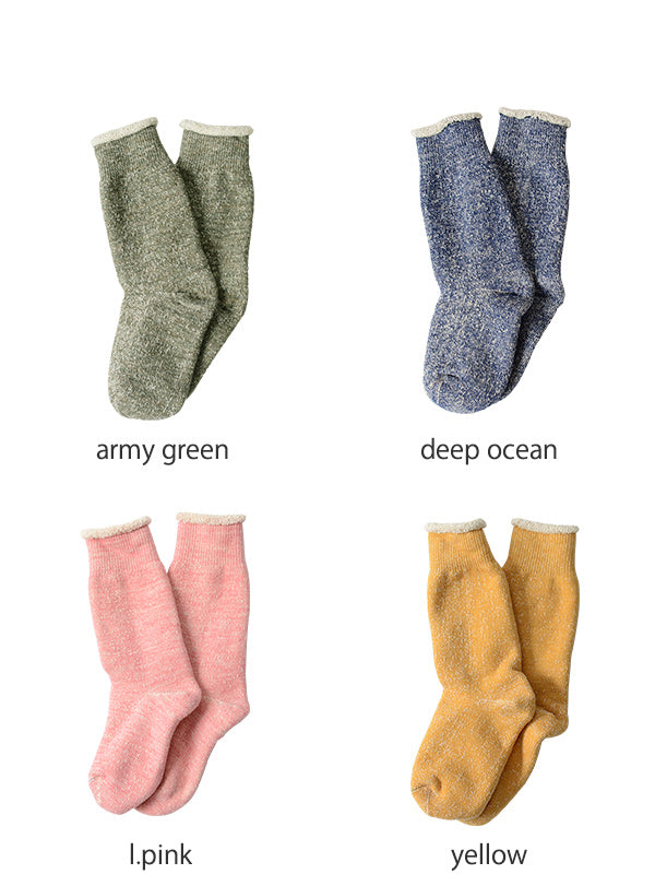 ダブル フェイス クルーソックス DOUBLE FACE CREW SOCKS 靴下 R1001