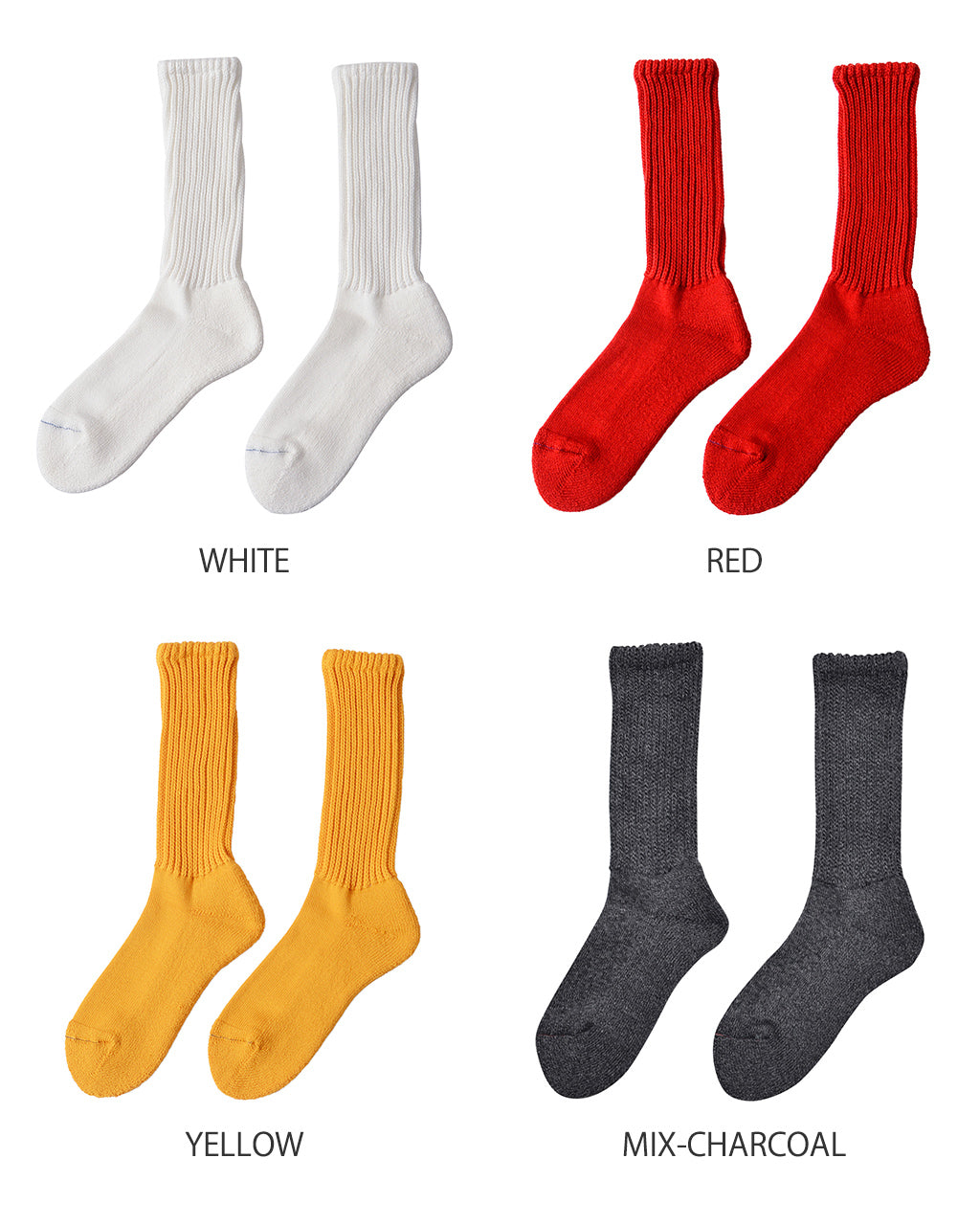 LOOSE PILE CREW SOCKS R1334