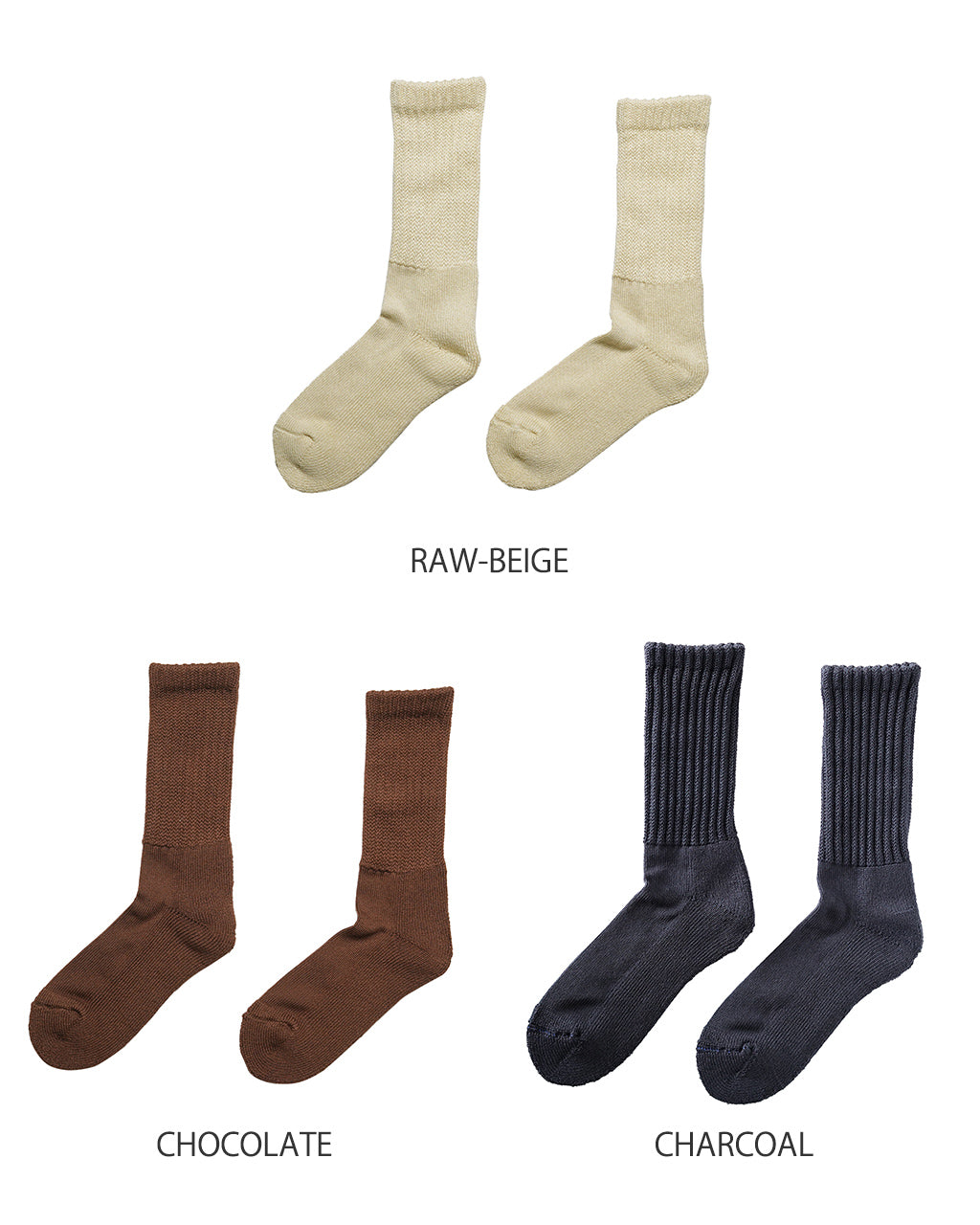 LOOSE PILE CREW SOCKS R1334