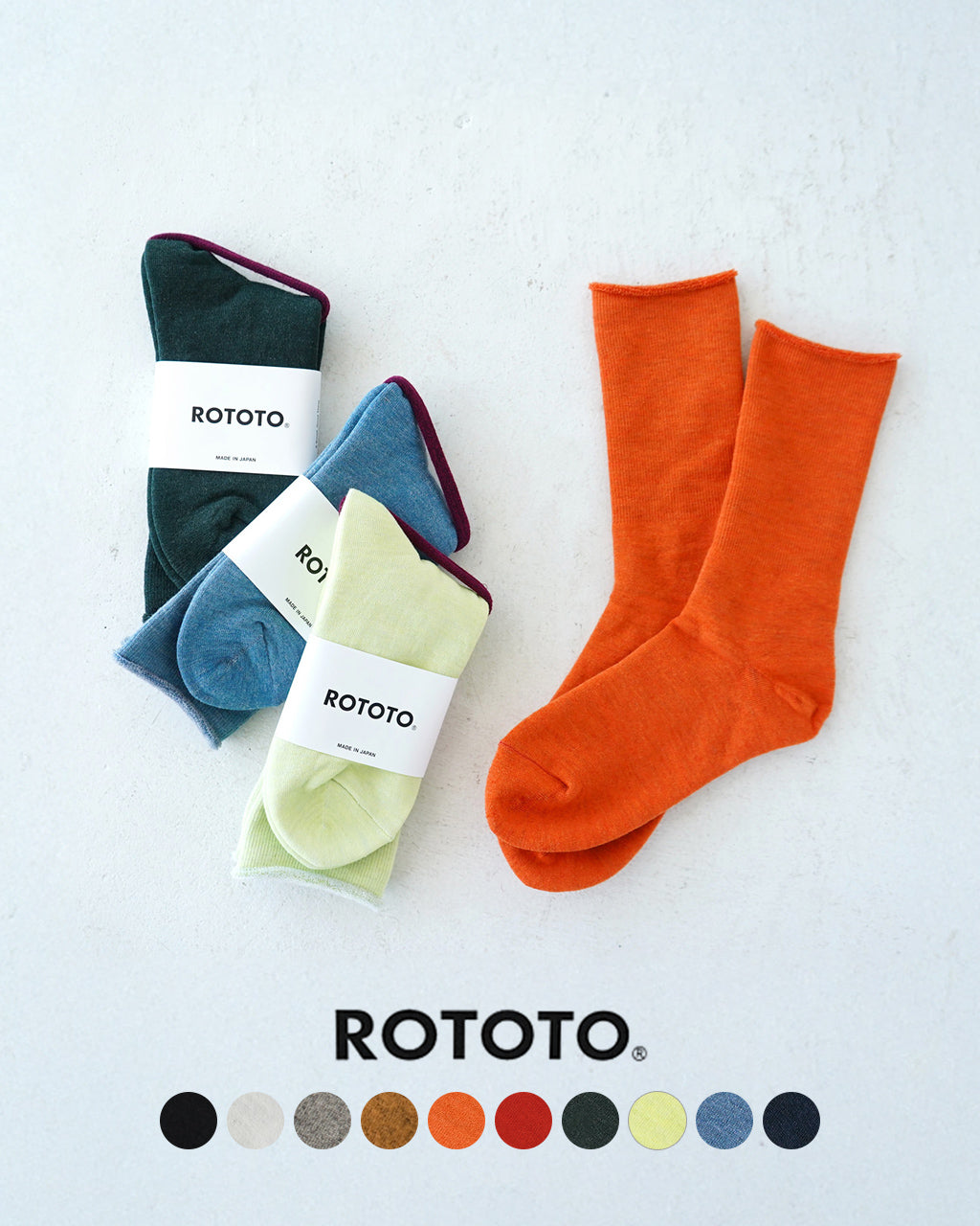 ROTOTO ロトト シティーソックス CITY SOCKS 靴下 R1044【メール便可】