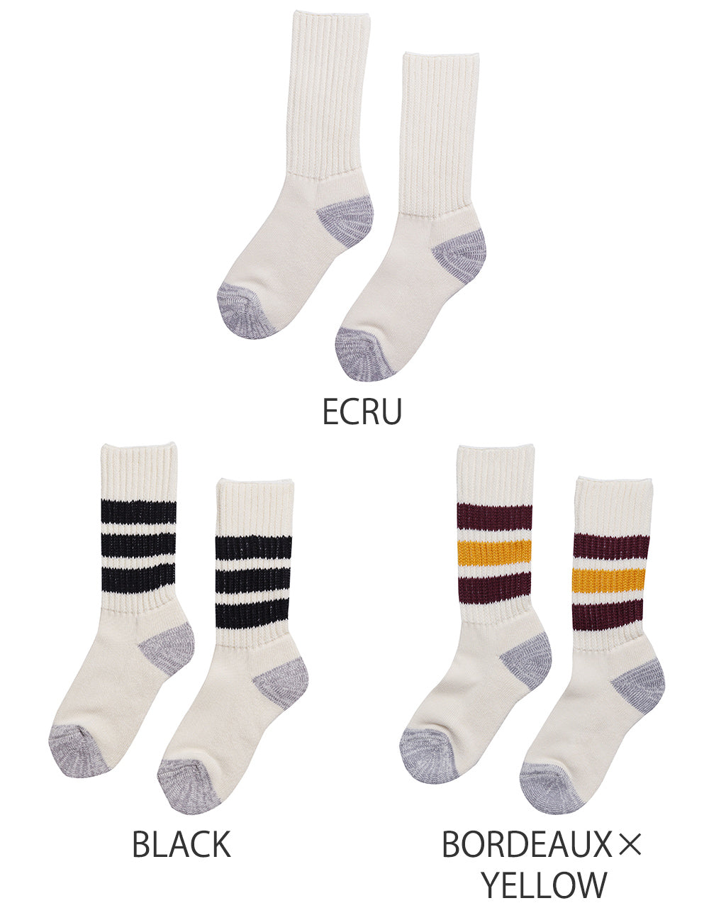 COARSE RIBBED OLDSCHOOL CREW SOCKS R1255