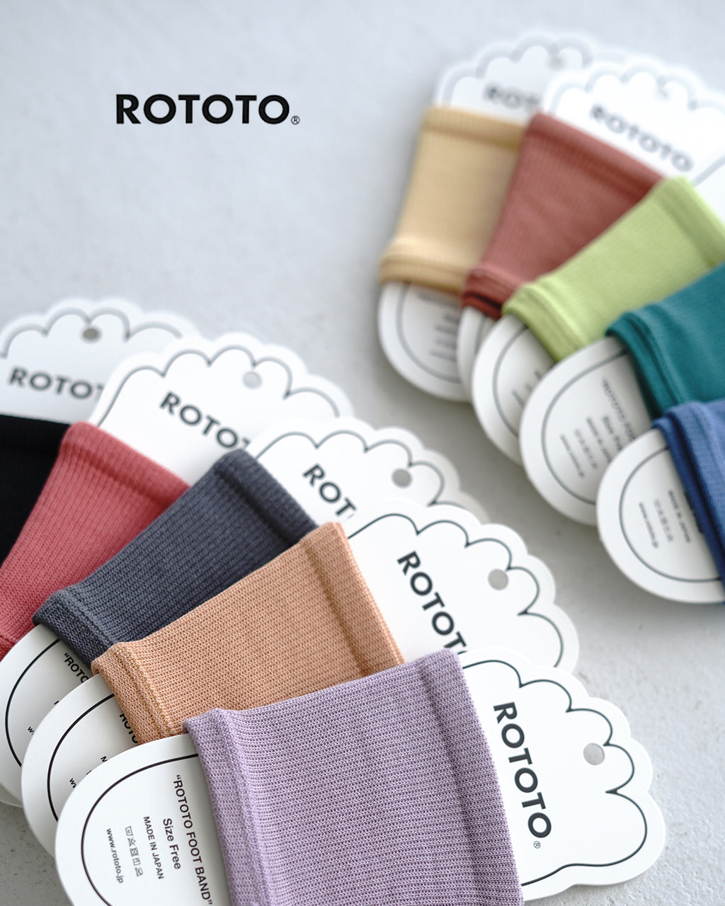ROTOTO ロトト フットバンド サンダルソックス FOOT BAND ”RECYCLE POLYESTER & ORGANIC COTTON” リサイクル ポリエステル & オーガニック コットン 靴下 R1457 ギフト【クーポン対象外】