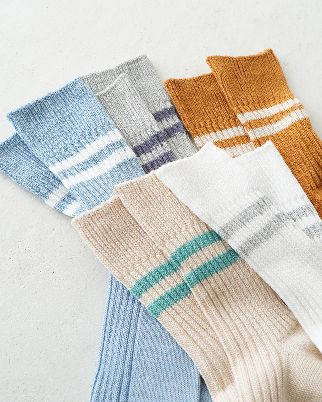 ROTOTO ロトト ストライプ ソックス HEMP ORGANIC COTTON STRIPE SOCKS ヘンプ オーガニックコットン 靴下 R1468 ギフト【クーポン対象外】【メール便可】
