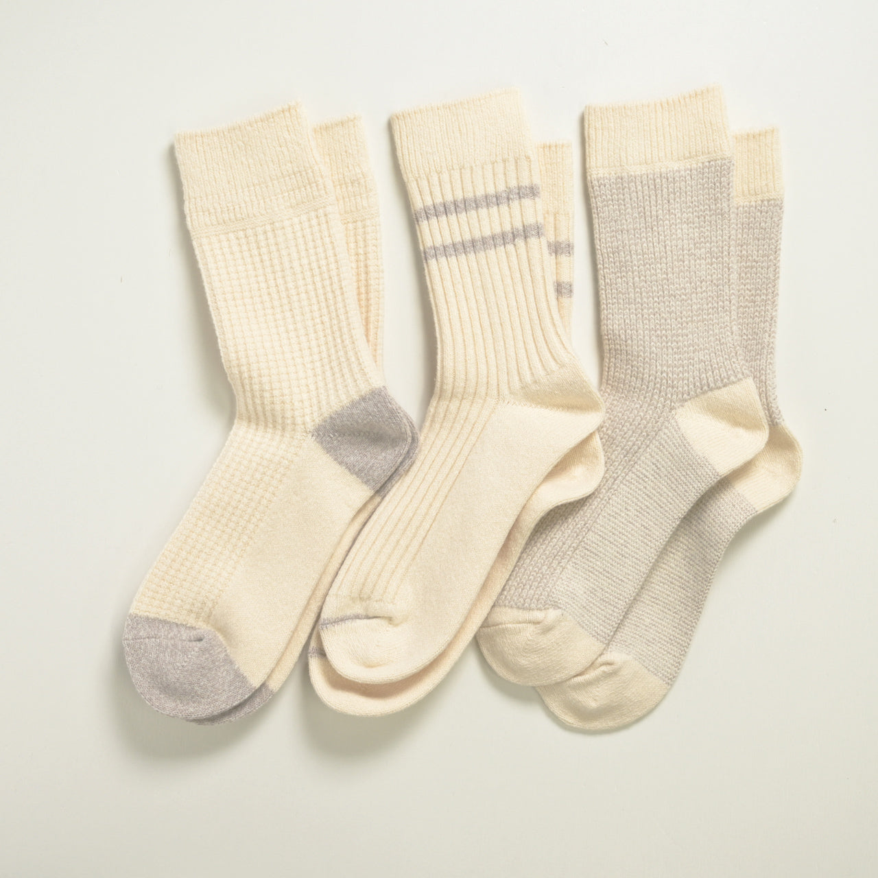 RECYCLE COTTON WOOL DAILY 3 PACK SOCKS R1574