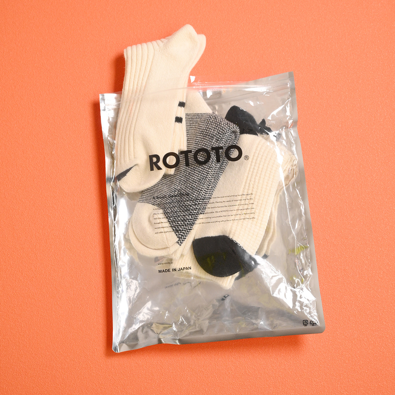 ROTOTO 로토토 리사이클 코튼 울 데일리 3 팩 양말 RECYCLE COTTON WOOL DAILY 3 PACK SOCKS 양말 레그웨어 R1574【쿠폰 대상외】