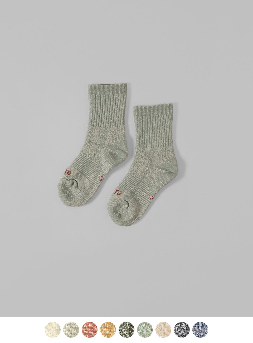 DOUBLE FACE MINI CREW SOCKS ”ORGANIC COTTON” R1508