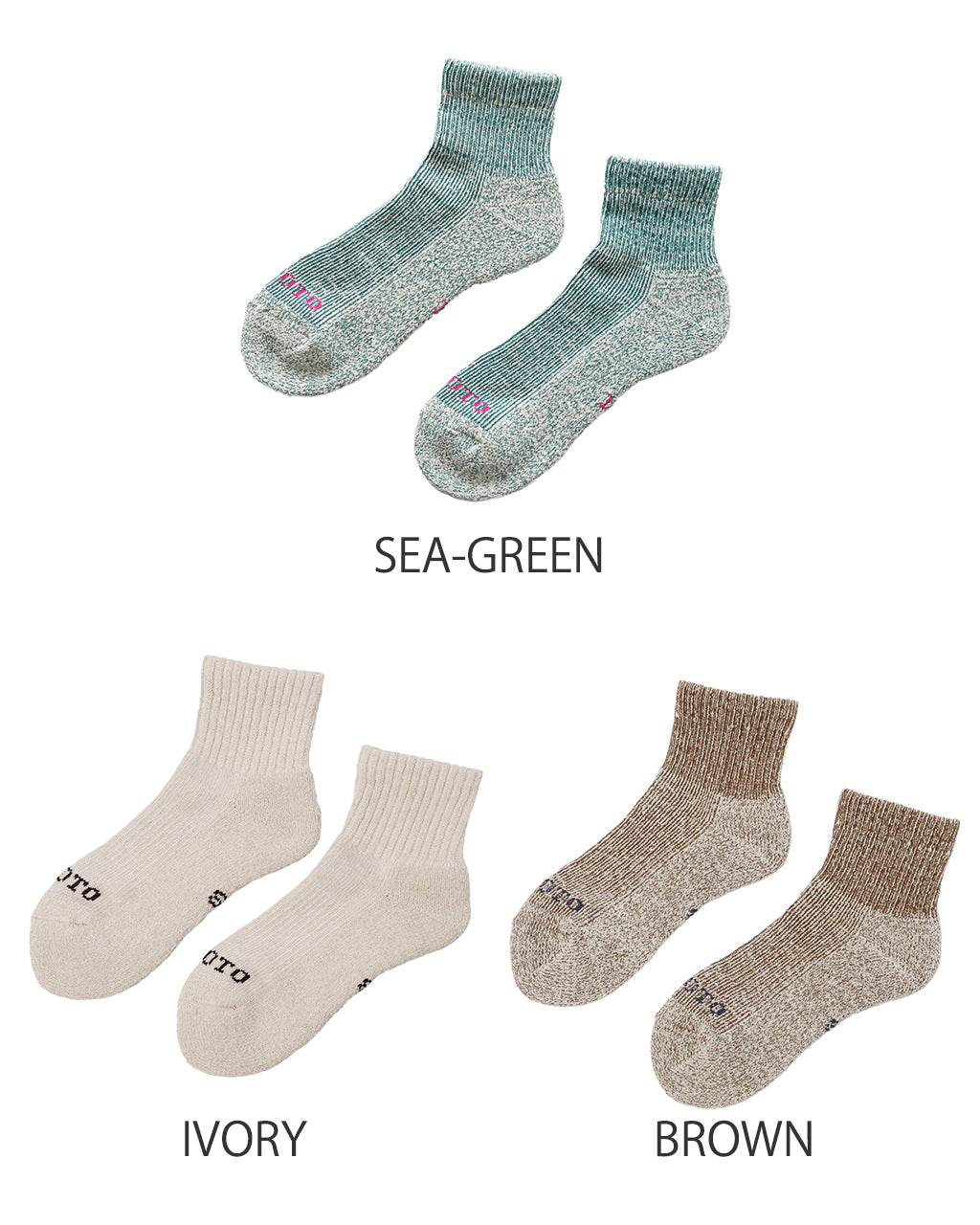 ヘンプ オーガニックコットン パイル アンクル ソックス HEMP ORGANIC COTTON PILE ANKLE SOCKS 靴下 R1509 【メール便可】
