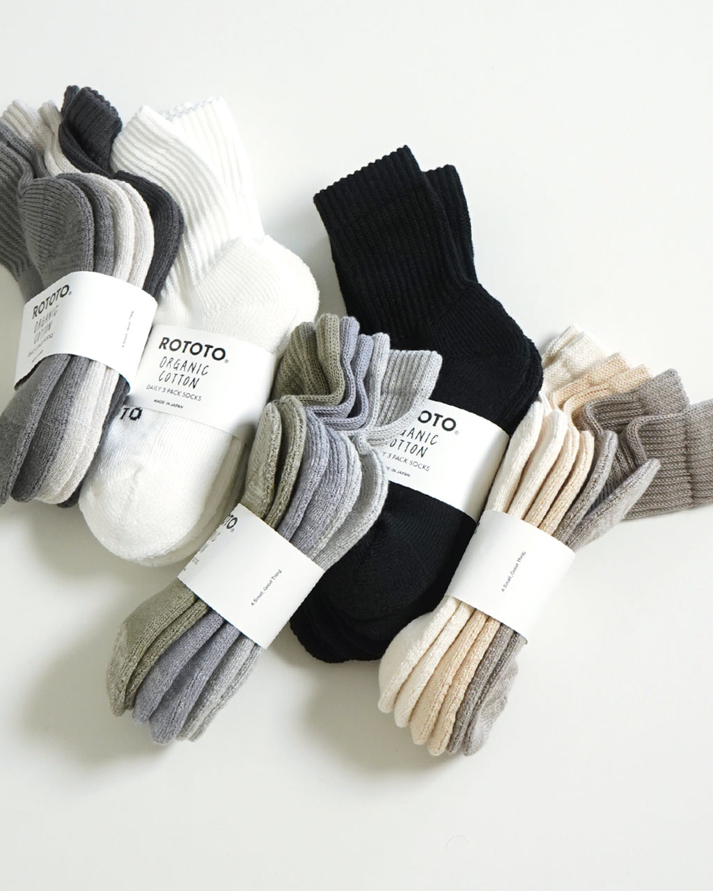 オーガニック デイリー 3パック ミニ クルー ソックス ORGANIC DAILY 3 PACK MINI CREW SOCKS 靴下 R1522