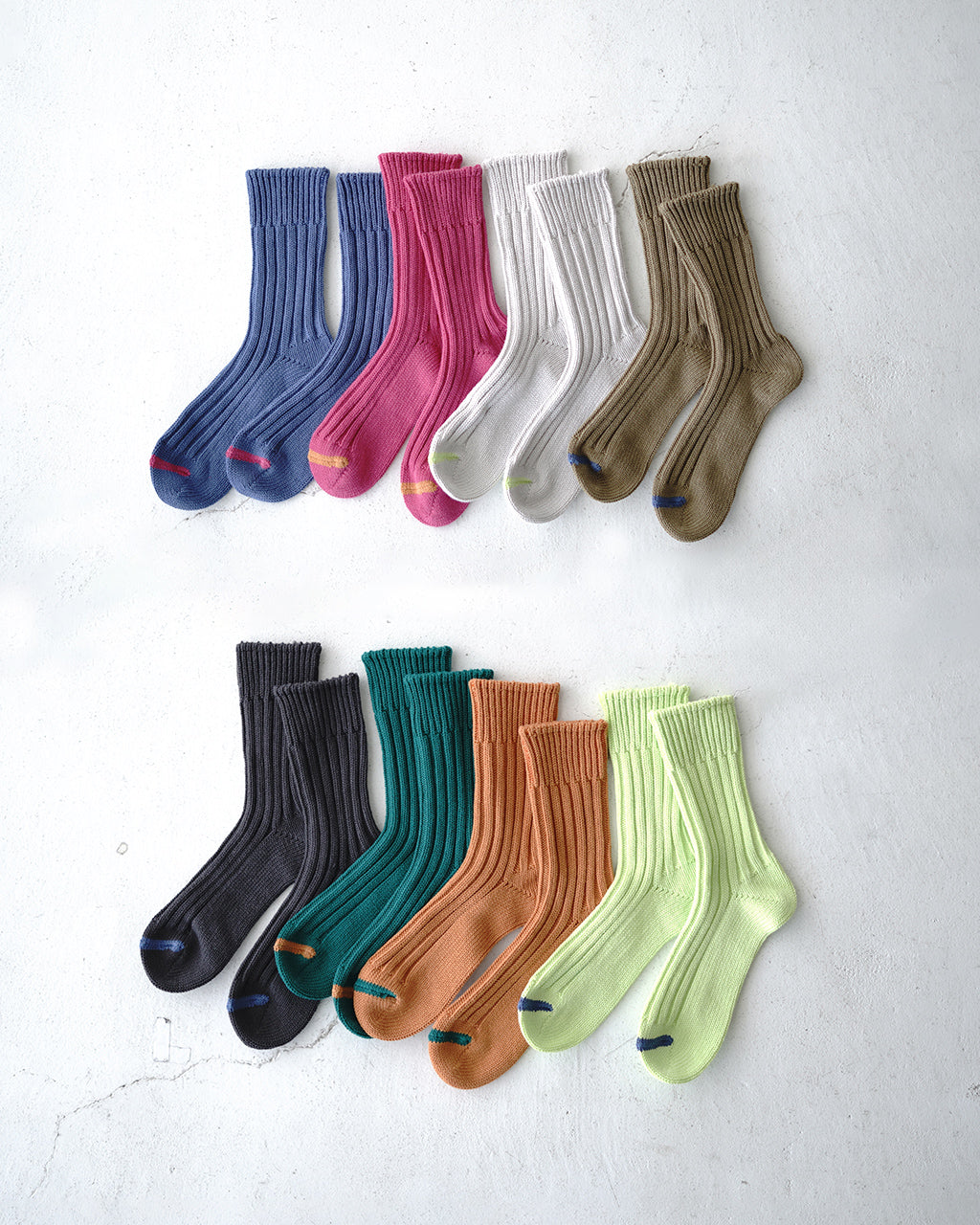 ROTOTO 로토토 청키 리브 크루 양말 CHUNKY RIBBED CREW SOCKS 양말 R1523【쿠폰 대상외】