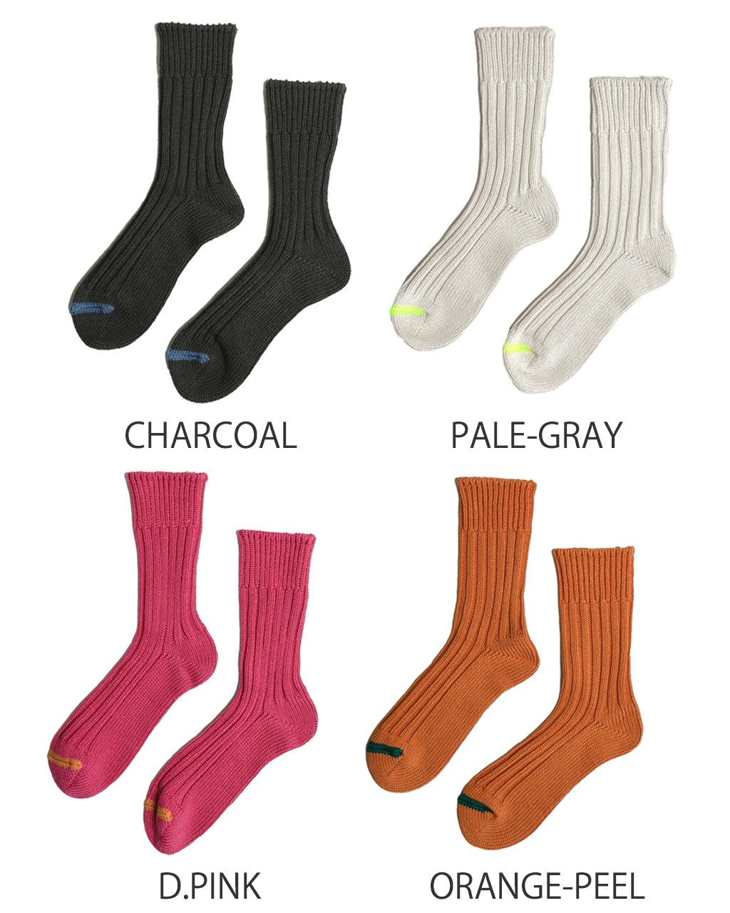 CHUNKY RIBBED CREW SOCKS R1523