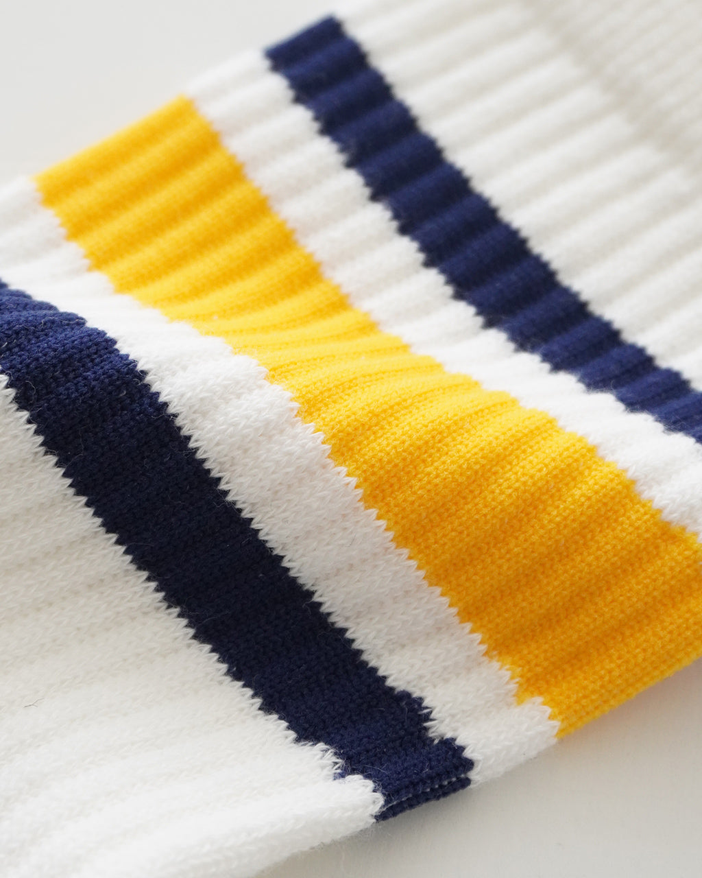 WASHI CUSHION STRIPE CREW SOCKS 和紙 クッション ストライプ クルー ソックス ボーダー 靴下 R1534【メール便可】