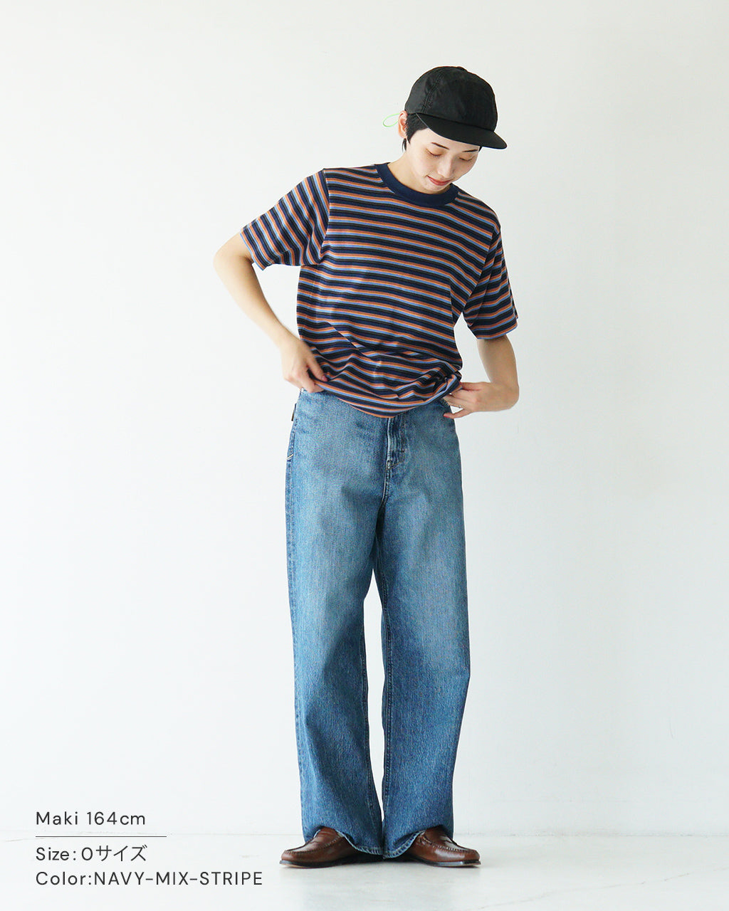 【アウトレット!20%OFF】半袖ニット Tシャツ CENTERE TEE クルーネック カットソー コットン ソリッド コットン 020012500