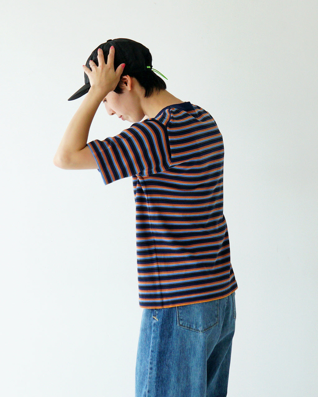 【アウトレット!20%OFF】半袖ニット Tシャツ CENTERE TEE クルーネック カットソー コットン ソリッド コットン 020012500