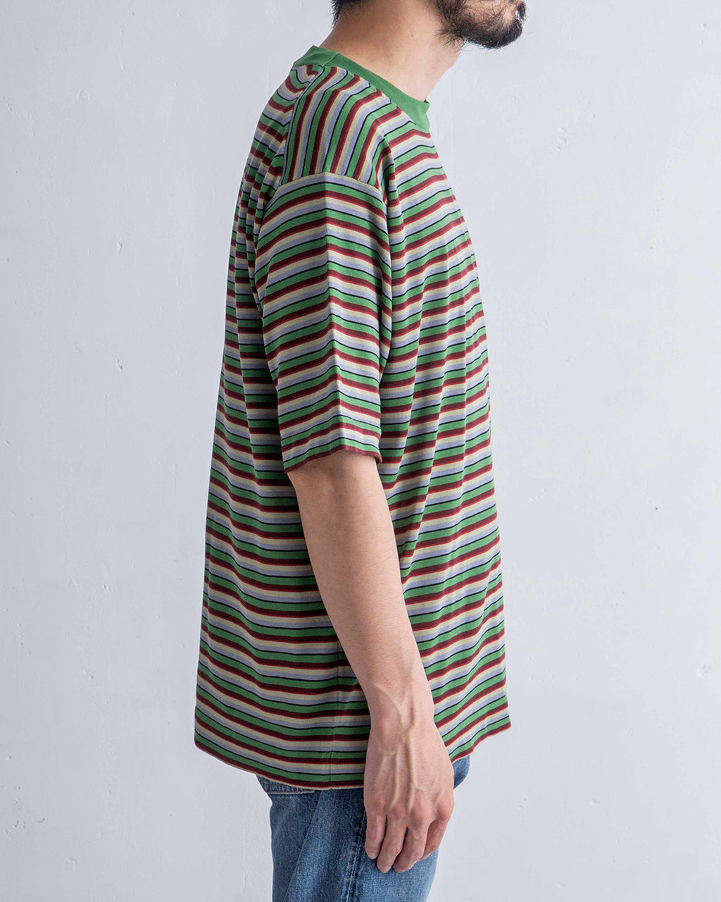 【アウトレット!20%OFF】半袖ニット Tシャツ CENTERE TEE クルーネック カットソー コットン ソリッド コットン 020012500