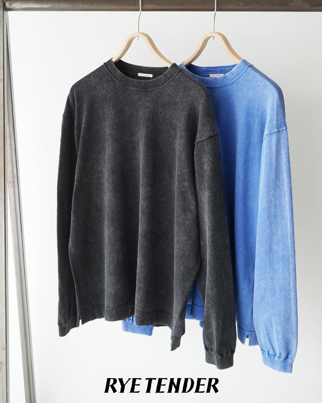 RYE TENDER 라이텐더 롱 슬리브 T셔츠 YATES L/S TEE 롱 T 탑스 컷소우 10142500 송료 무료