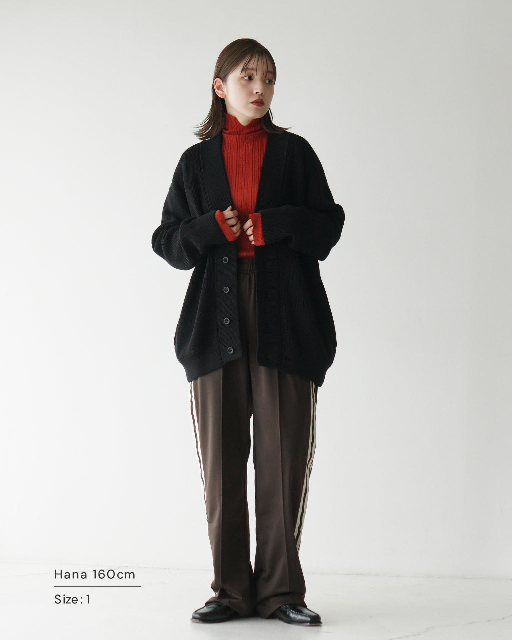 セーター Vネック カーディガン ALLEN CARDIGAN 片畦編み ニット 24FW-RT-008