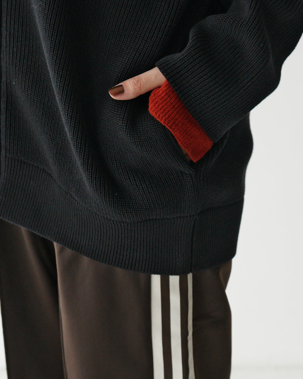 セーター Vネック カーディガン ALLEN CARDIGAN 片畦編み ニット 24FW-RT-008