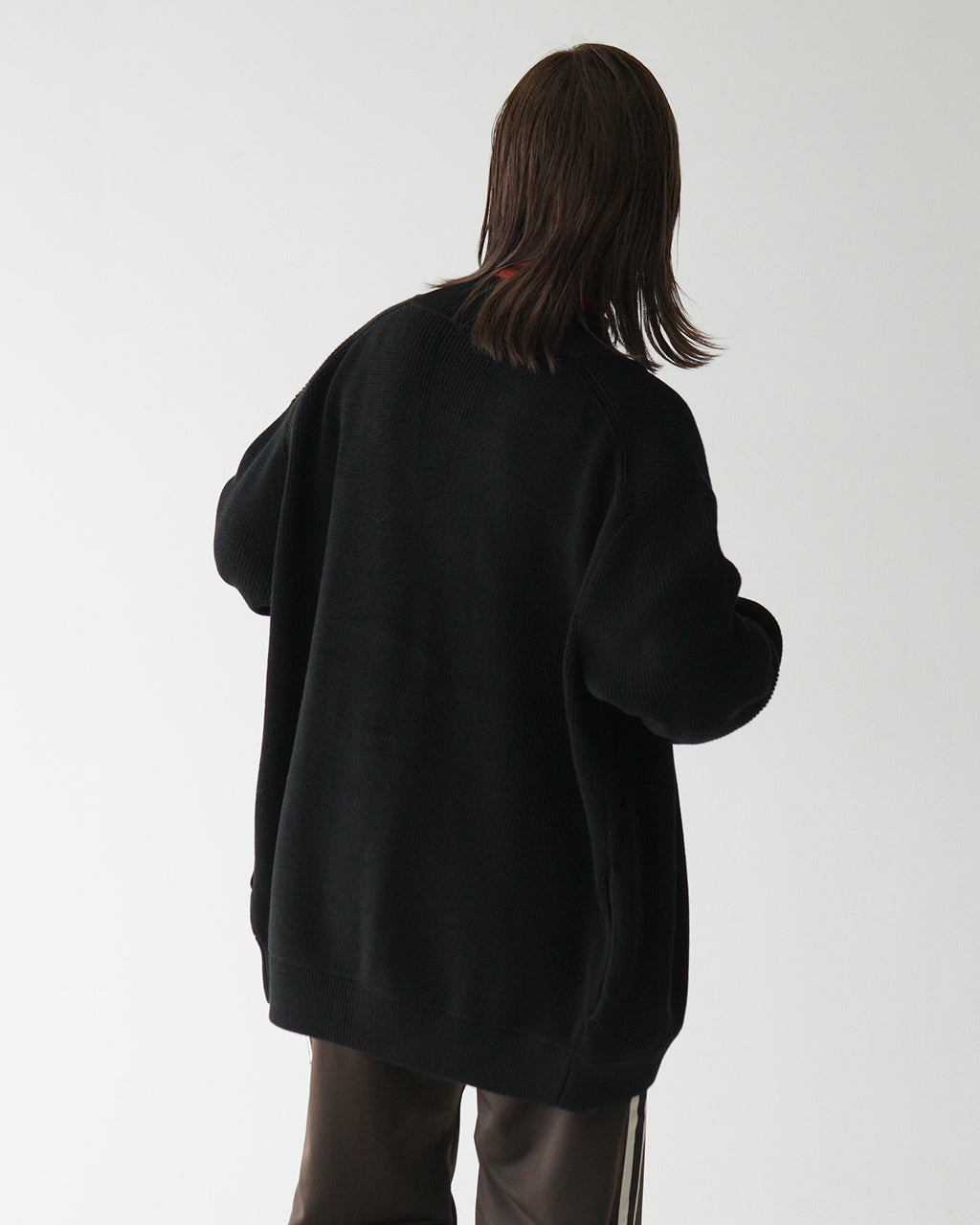 セーター Vネック カーディガン ALLEN CARDIGAN 片畦編み ニット 24FW-RT-008