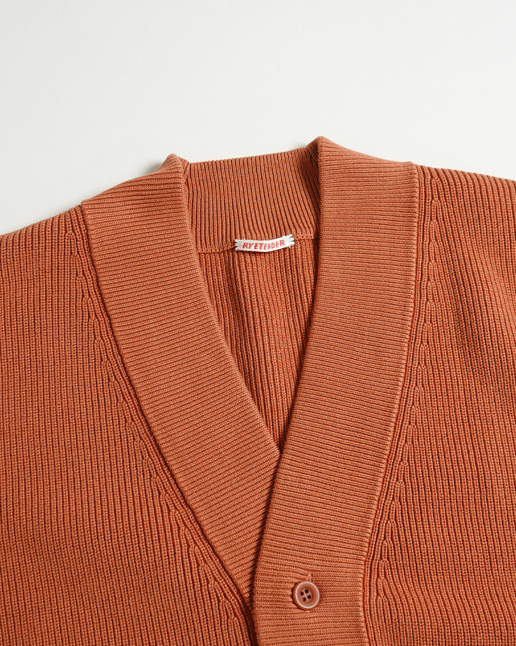セーター Vネック カーディガン ALLEN CARDIGAN 片畦編み ニット 24FW-RT-008