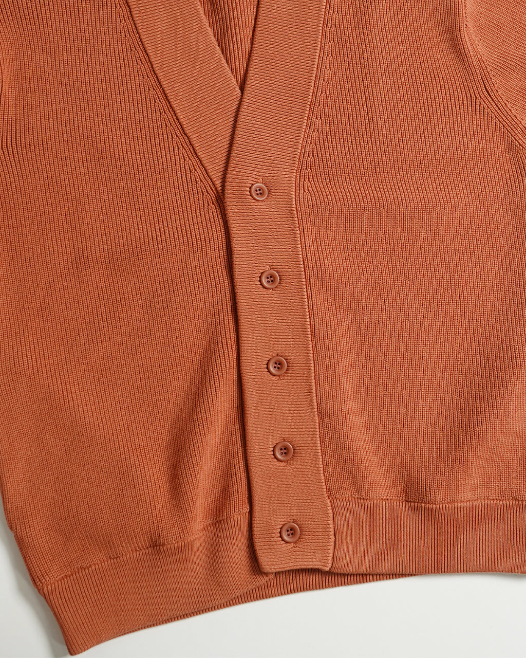 セーター Vネック カーディガン ALLEN CARDIGAN 片畦編み ニット 24FW-RT-008