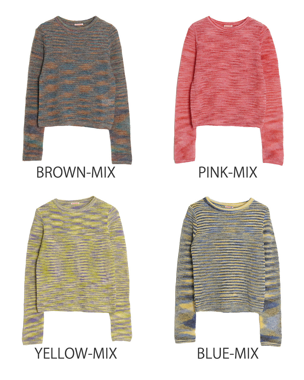 フェイル トップ FAILE TOP シアー ニット セーター ショート丈 24FW-RT-017