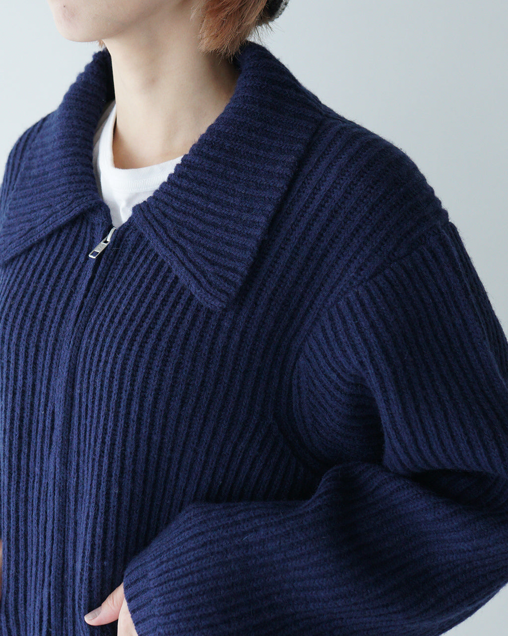フルジップ ブルゾン JEROME JACKET ウール ニットジャケット 24FW-RT-022