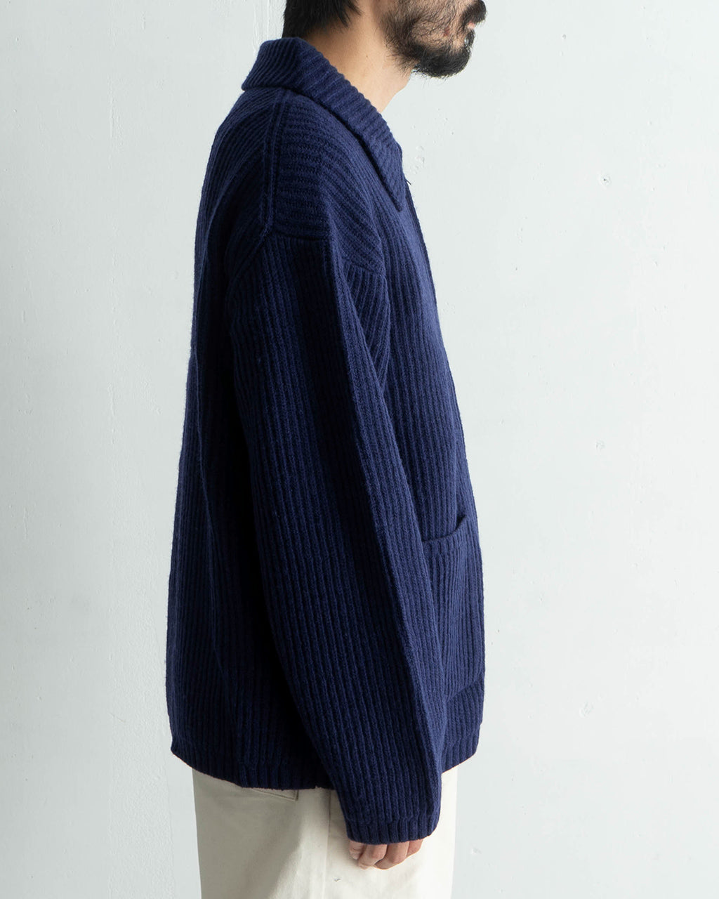 フルジップ ブルゾン JEROME JACKET ウール ニットジャケット 24FW-RT-022