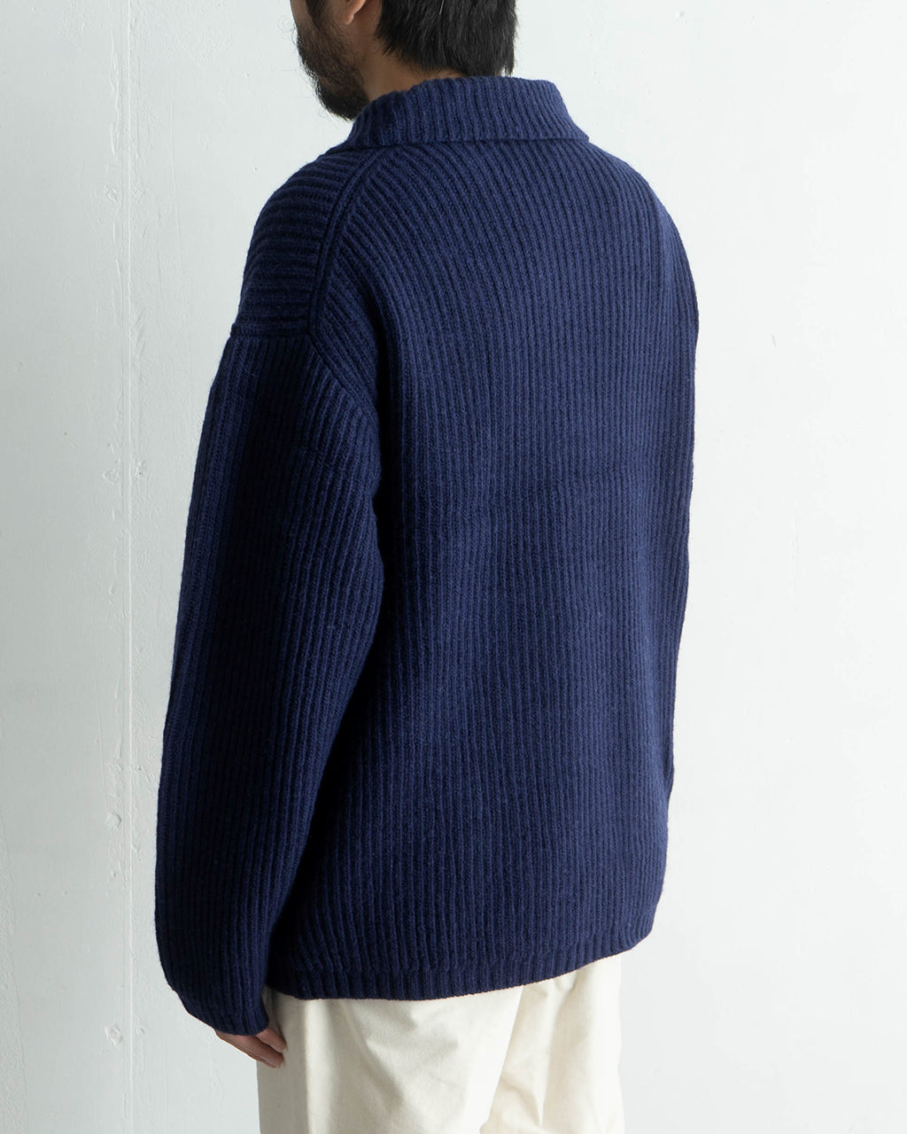フルジップ ブルゾン JEROME JACKET ウール ニットジャケット 24FW-RT-022