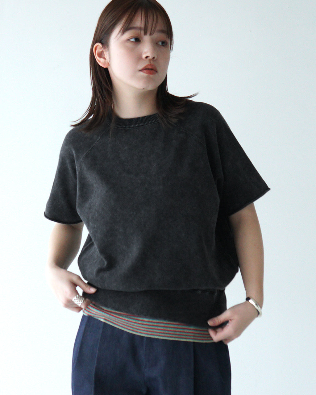 【アウトレット!20%OFF】Tシャツ ANTIN TOP アンティントップ ラグランスリーブ 半袖 10132500【送料無料】