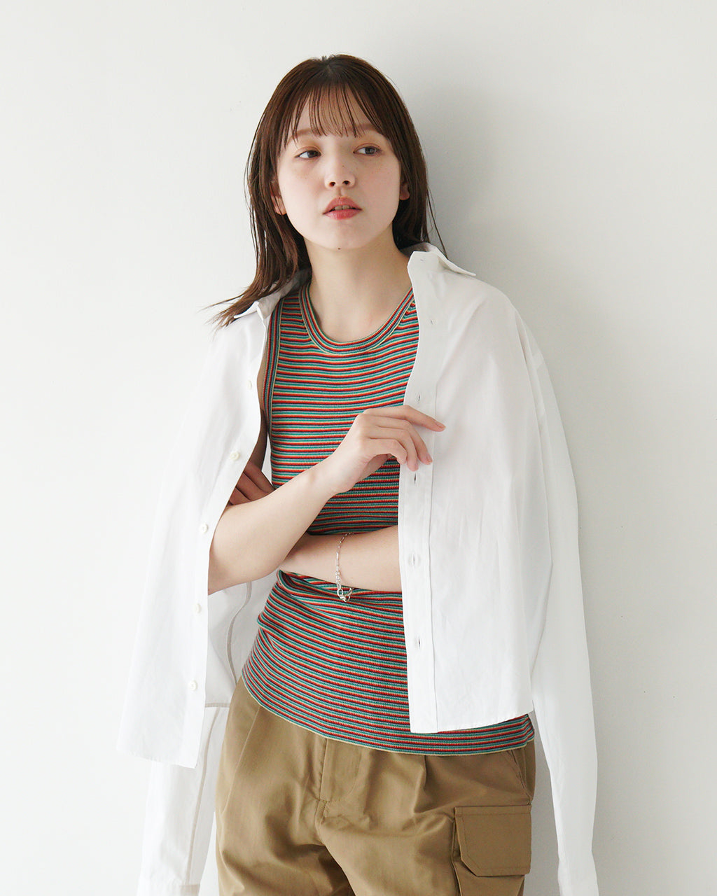 【アウトレット!20%OFF】イームズタンク ニット タンクトップ EAMES TANK ノースリーブ ストレッチ 10092500 020072500