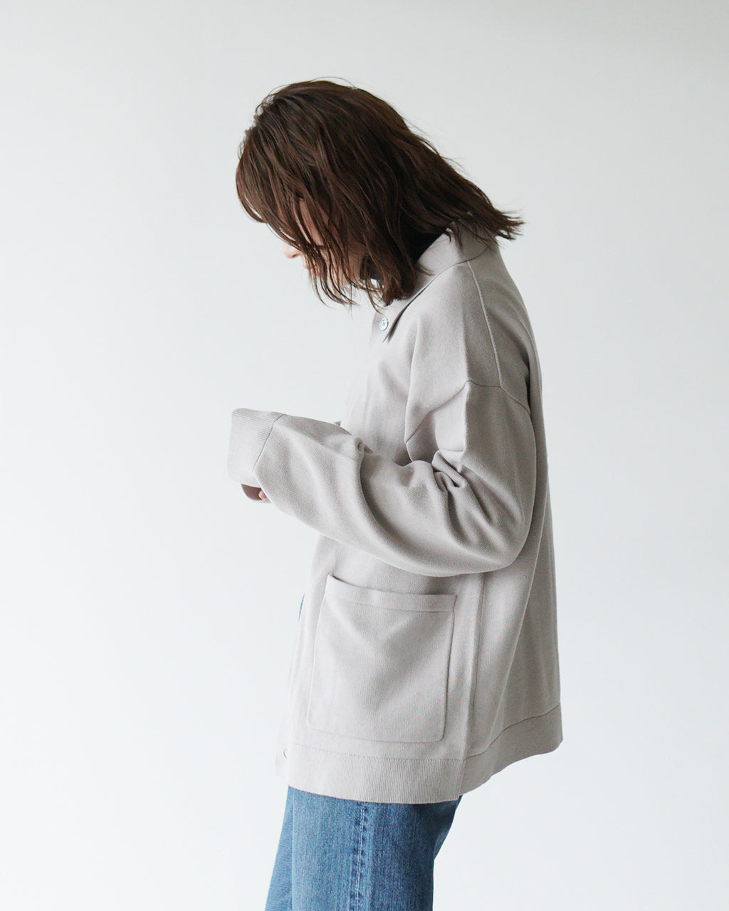【アウトレット!50%OFF】RYETENDER 襟付き シャツ カーディガン KEAP SHIRTS CARDIGAN ニット セーター R23-01-01-010